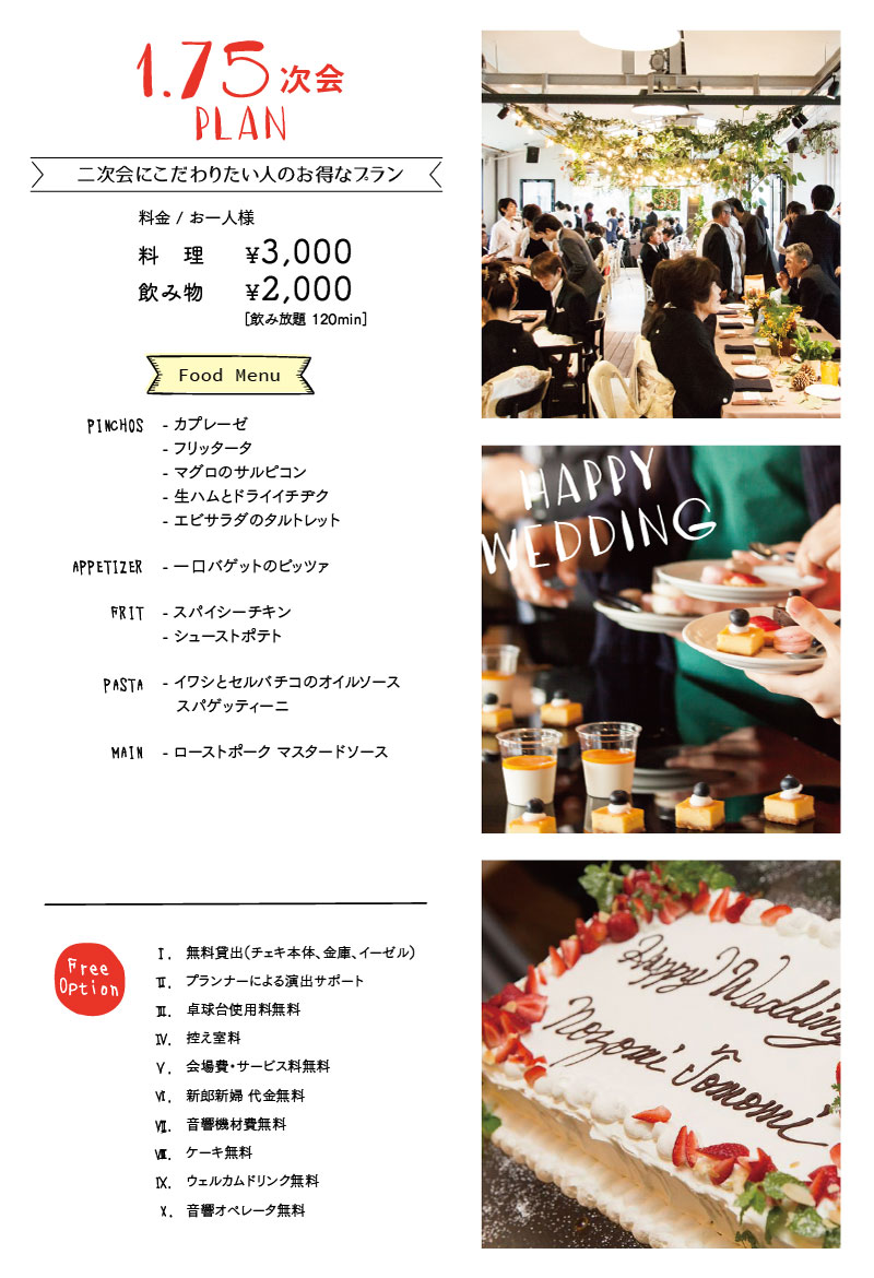 ガーブ リーブスで1.75次会